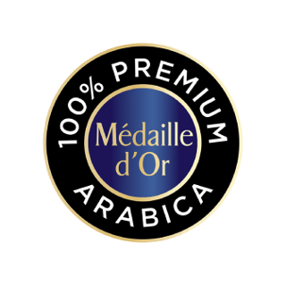 Medaille dor 100 arabica logo